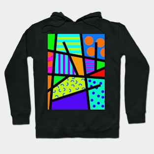 80s Memphis Geometric Hoodie